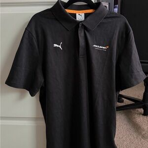 Puma McLaren 2026 Men's Jacquard Polo Shirt in Black